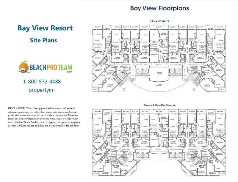 Bay View Resort Site Plan